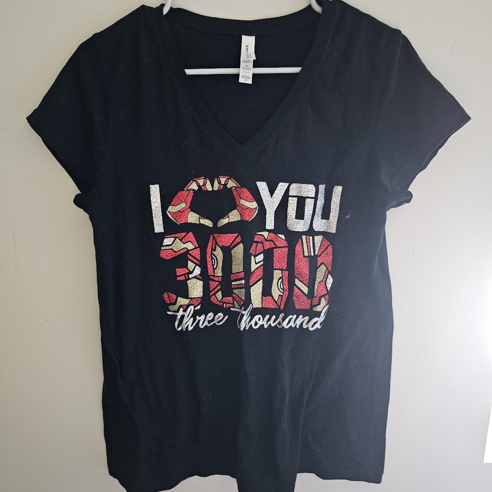 Only worn once, black and red Tee Shirt.